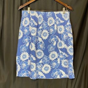 CARROL Reed cotton skirt